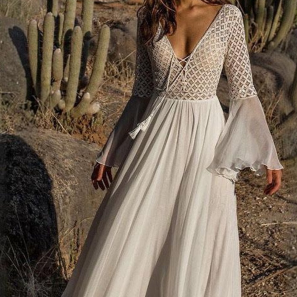 White Chic Boho dress